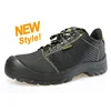 Oil resistant microfiber leather steel toe cap industrial safety shoes for men