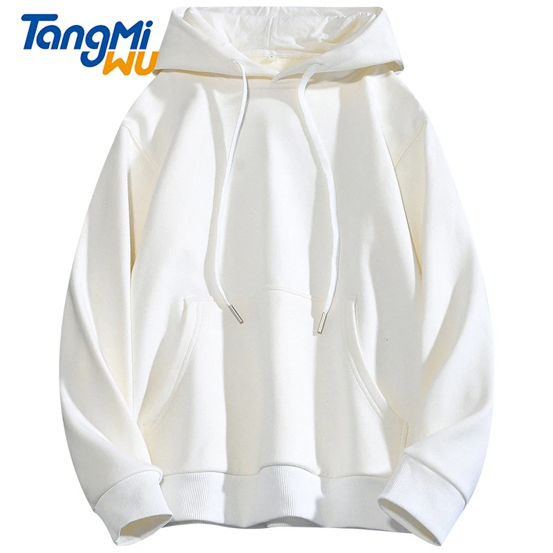 

TMW 2021 hot sale Unlined mens Plush hoodie 100% cotton loose sudadera con capucha men oversized heavy weight hoodie blank