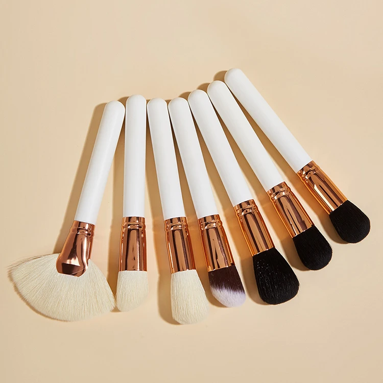

7PCS High Quality Free Makeup Brushes Private Label Custom LOGO makeup brush holder Foundation Makeup