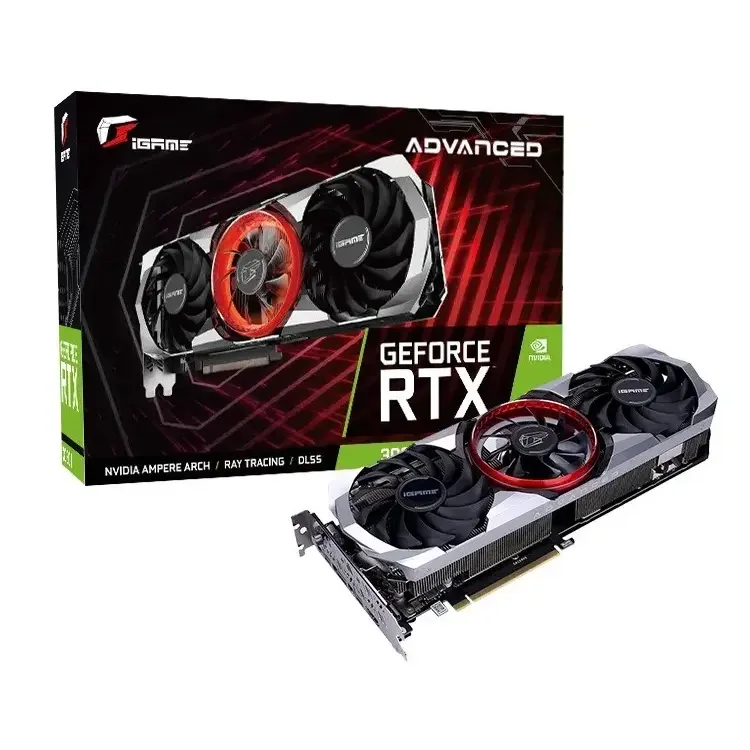 

Colorful iGame GeForce RTX 3060 Ti Advanced OC LHR 8 gb gpu computer gaming graphics card support rtx 3060ti 8gb video cards