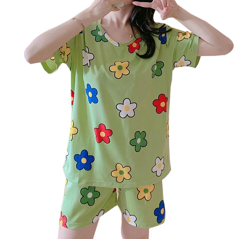 

Adult Short Sleeve Terno Pajama Sleepwear For Women, Picture colors