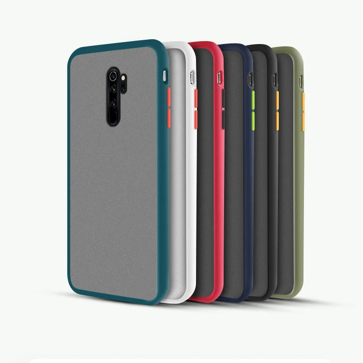 

Trending 2020 Color Contrast Frosted PC Touch Feeling Skin Friendly Case For Xiaomi Mi 9 Note 10 Redmi Note 7 8 Pro 8T 7A 8A, Mix colors