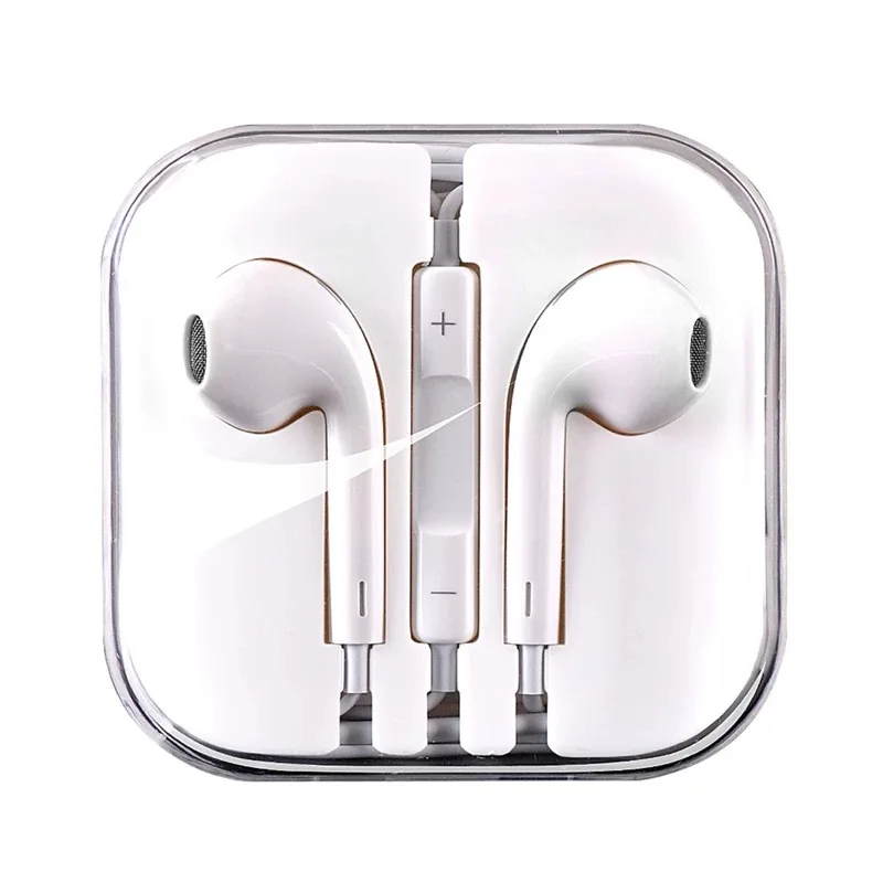

Hot sale good quality wired earphone earbuds white color 1.2m cord length earphone