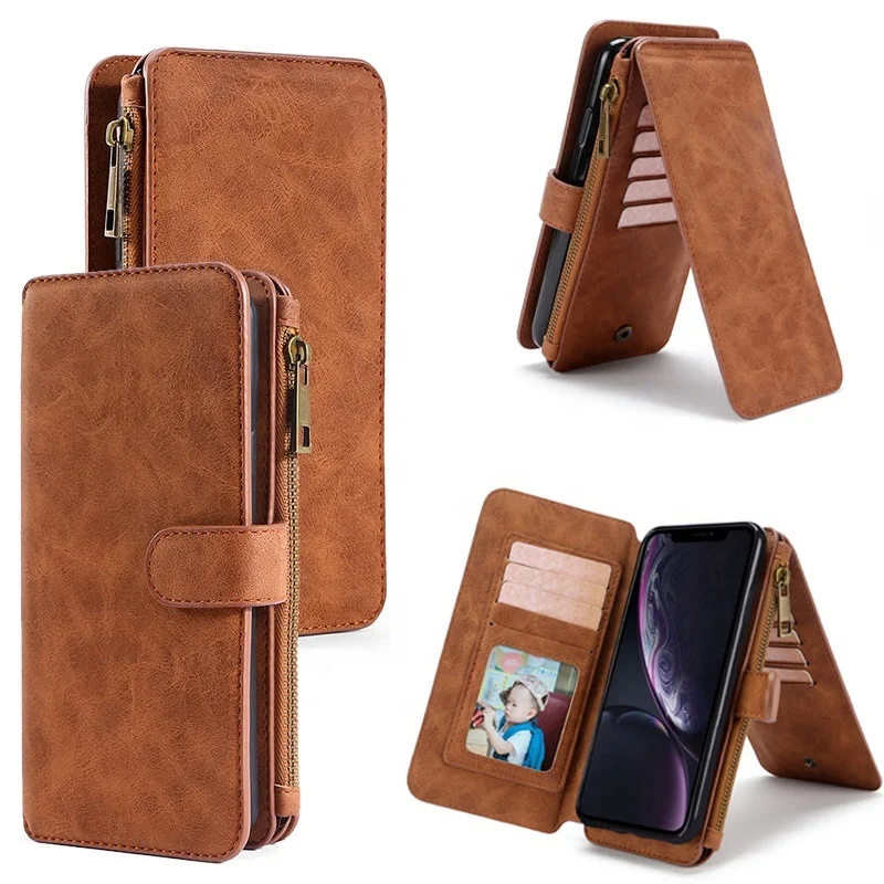 

Credit Card Holder Slots Wallet Leather TPU Phone Case For iPhone 11 Pro Max