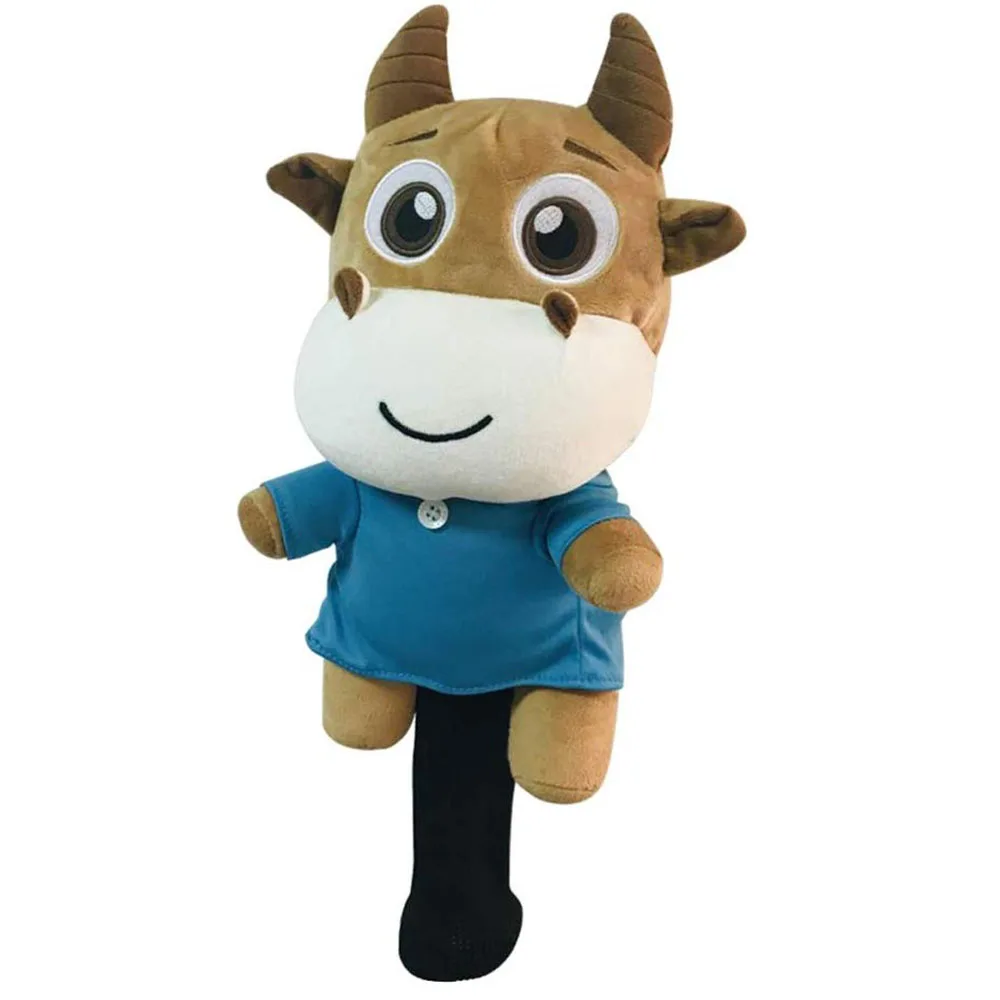 

Factory price Novelty Animal Cow Shape Headcover Golf 460cc Driver Wood headcover