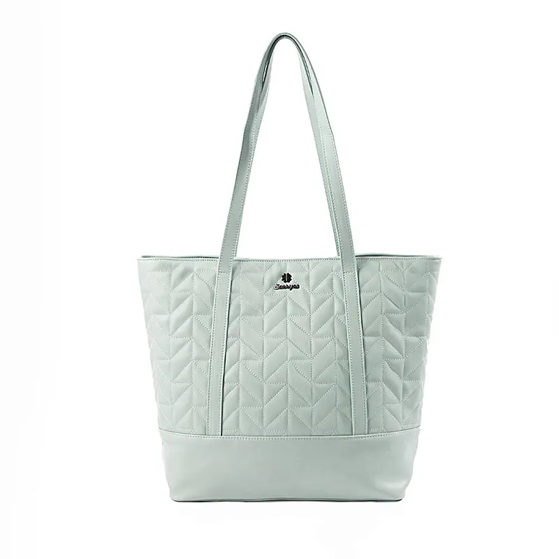 

Large Quilted Designer PU Leather Girls Tote Shoulder Handbag