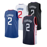 

New Custom Embroidered Men's #2 Kawhi Leonard Basketball Jerseys/shorts