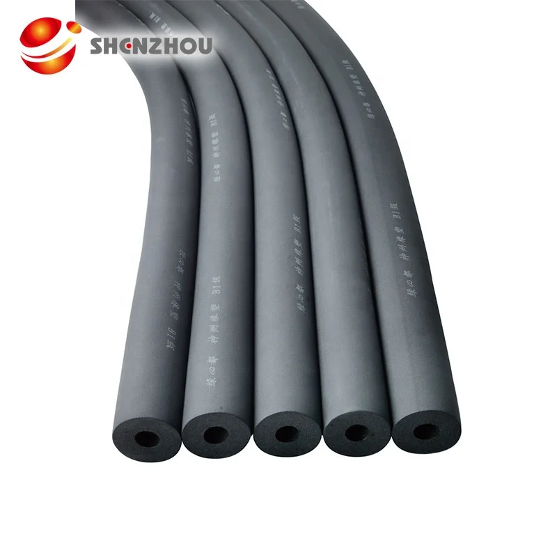 
rubber foam tubepipe heat insulation materials rubber foam insulation price water resistant materials round rubber foam 