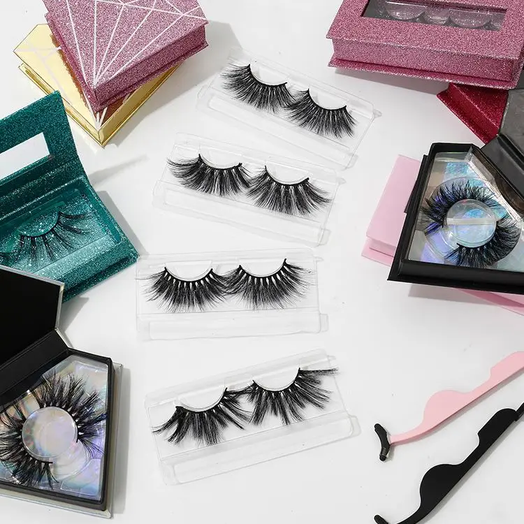 

2020 Wholesale Vendor Real Mink Fur Lash 3D Mink Eyelash Private Label Lash Box Custom Pill Bottle Eyelash Packaging Box, Natural black or colorful