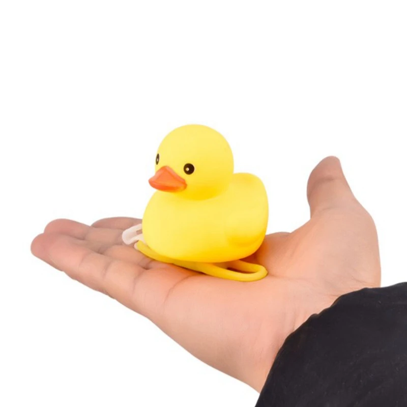 

Dual Function Bell Cute Mini Duck Shaped Bicycle Accessories with LED Light Duck Bike Bell, Yellow