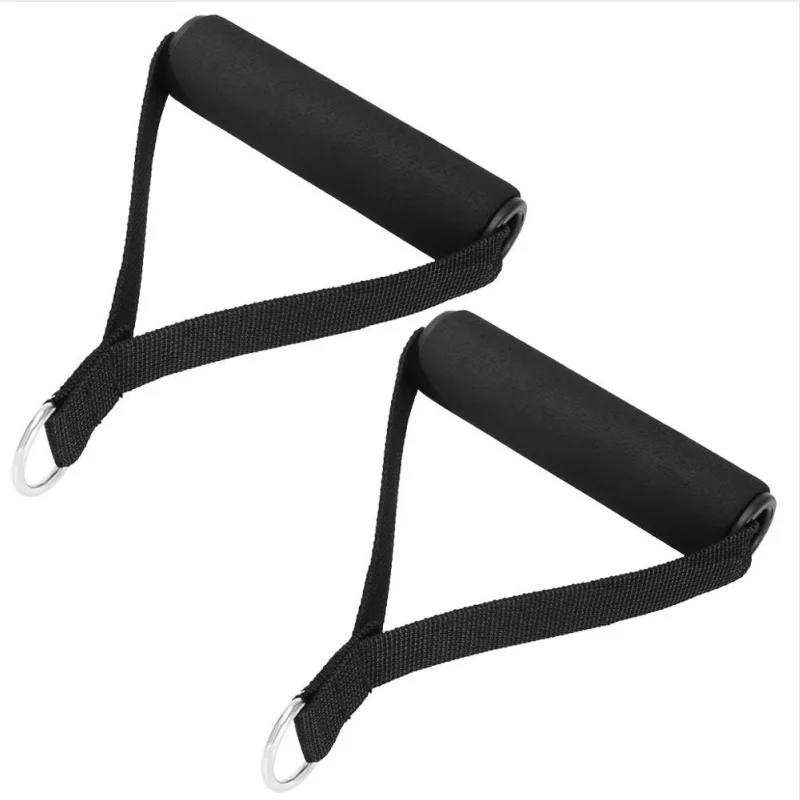 

Resistance Bands Handle of Foam Door Anchor Pull Rope Handles Fitness Equipment Muscle Training Home Workout Gym Accessories, Black