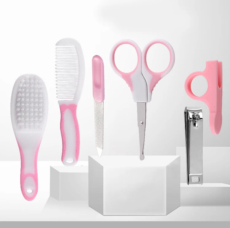 

Baby Nail Trimmer Healthcare Kit Portable Newborn Nail Clipper Safety Care Set baby health care kit, Blue, pink