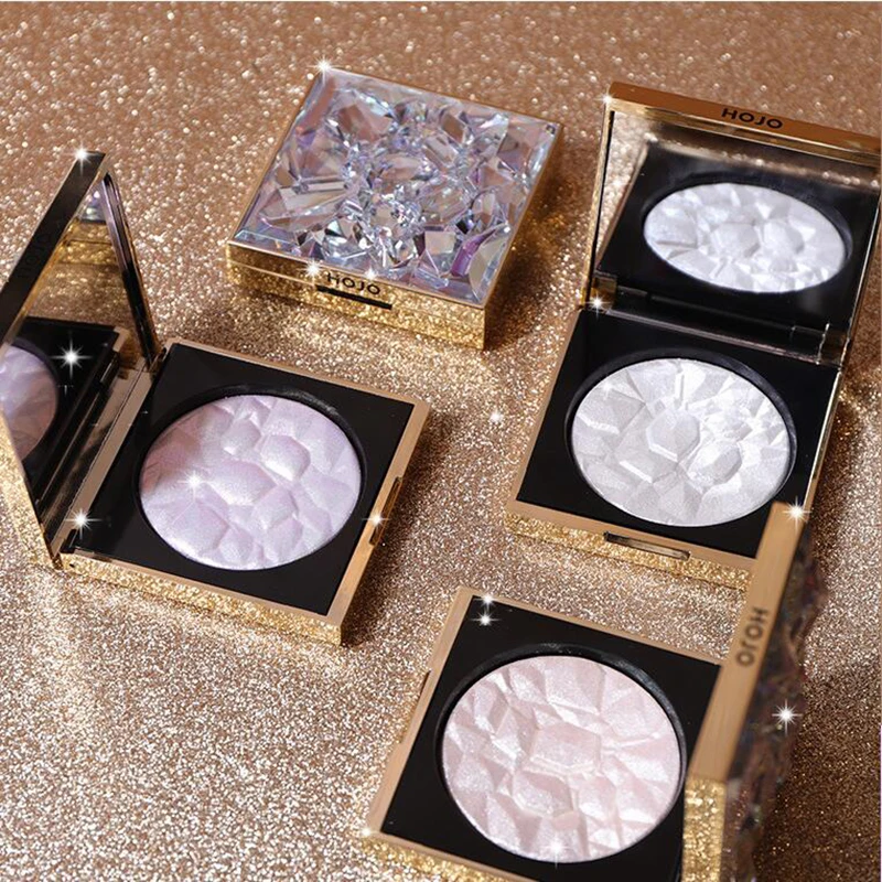 

Diamond crystal highlight powder brightening powder 3D shimmering brightening complexion repair palette 3 color