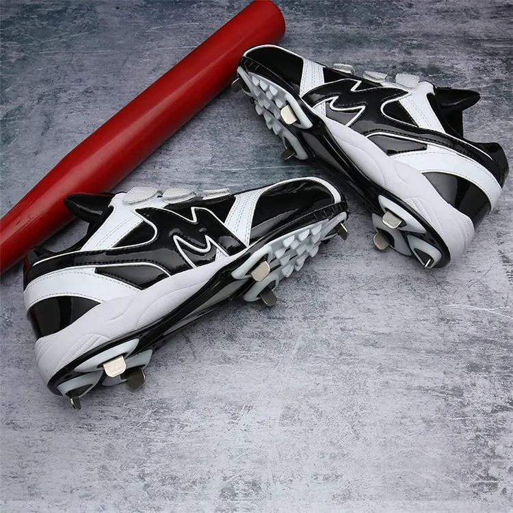 Hard steel spiked baseball field shoes and softball shoes