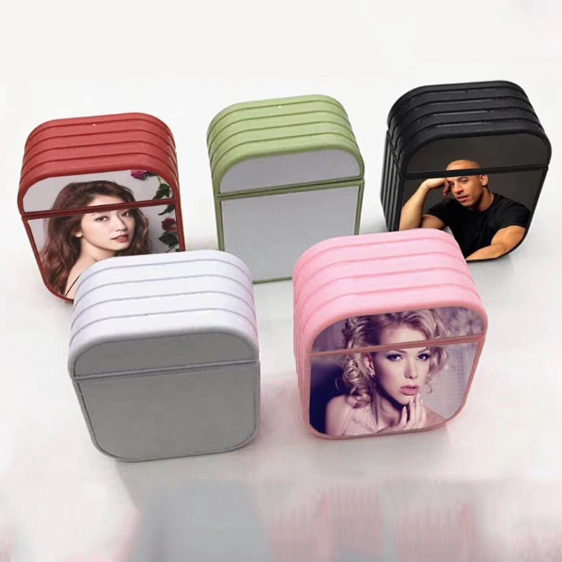 

2D Plastic Sublimation blank Earphone Case Holder Box .2 side Blank For heat Press machine Printing