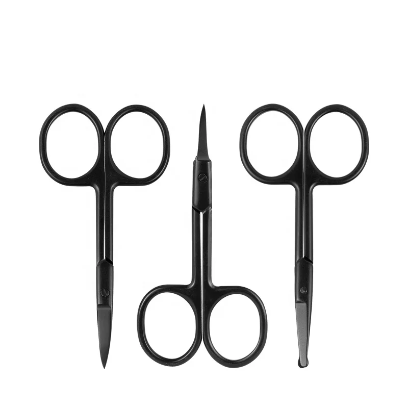 

Amazon Hot Sell In Stock Professional Black Manicure Scissors Scissors Cuticle Zinger Stainless Steel Beauty Scissors Manicure
