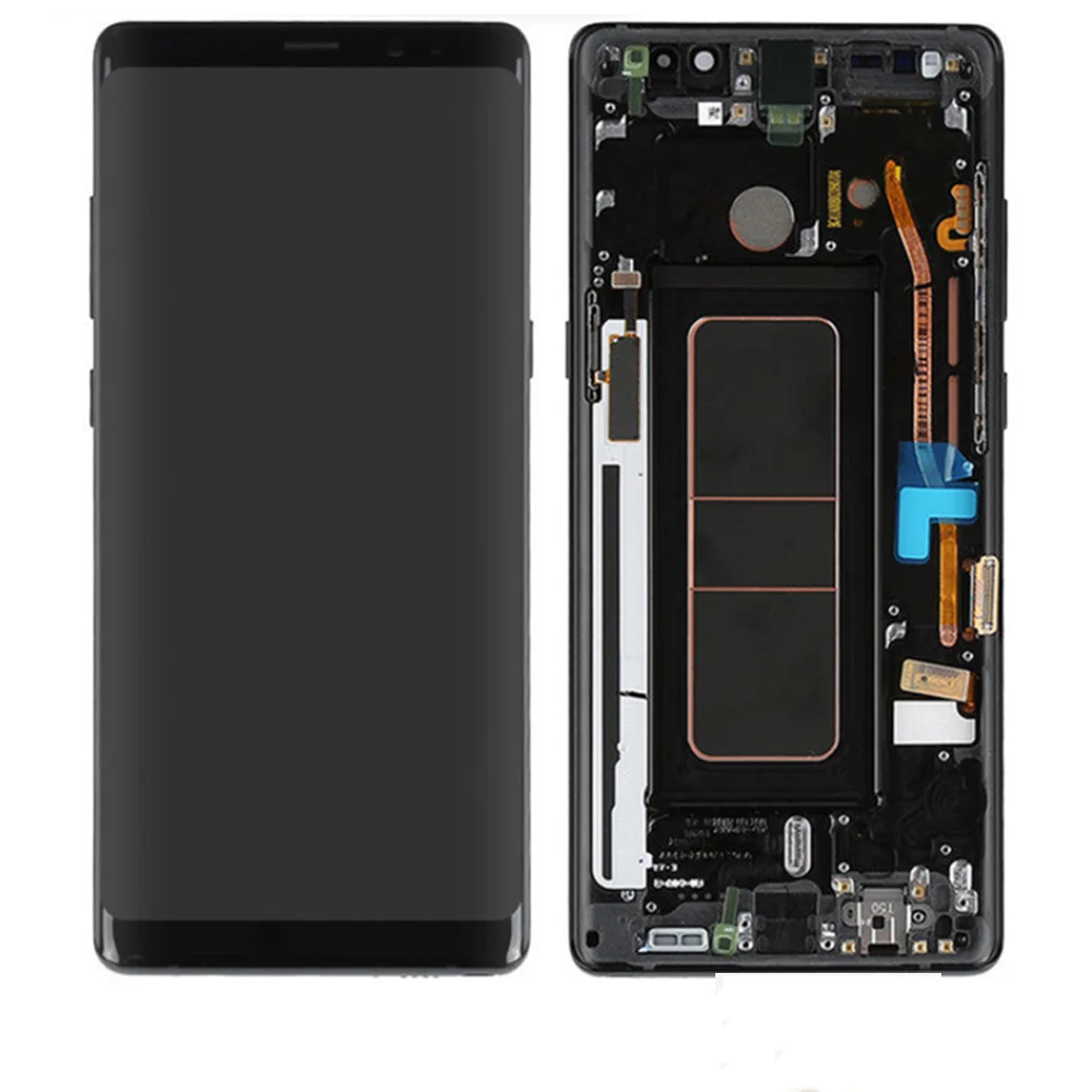 

Long Warranty Mobile Phone for Samsung Galaxy Note 8 N950 N950A N950F N950P OEM LCD Display Touch Screen Digitizer with Frame, Black