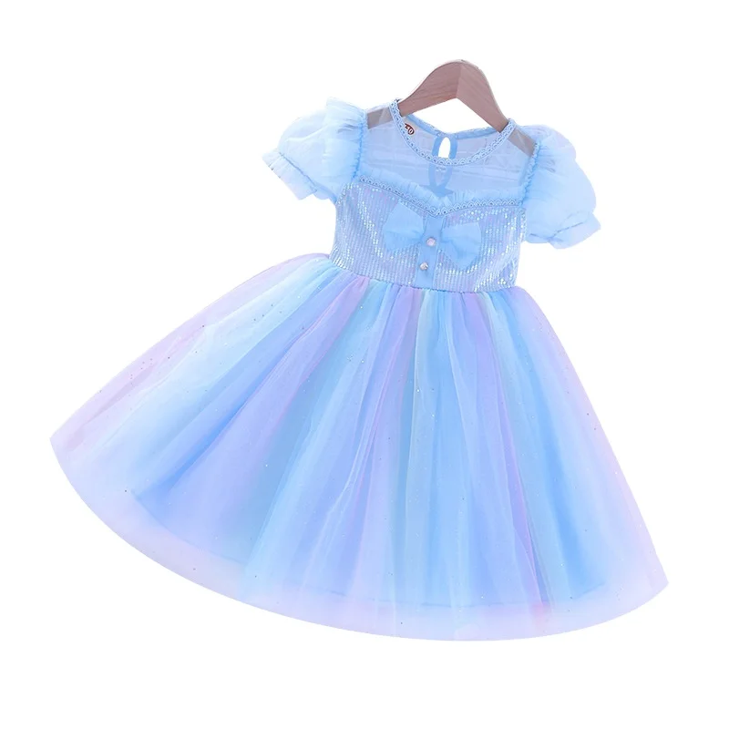

Girl 2021 new rainbow dress girl princess dress