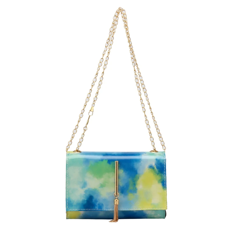 

korean style 2021 purses and handbags girls Tassel chain tote bags pu women Mobile phone crossbody handbags