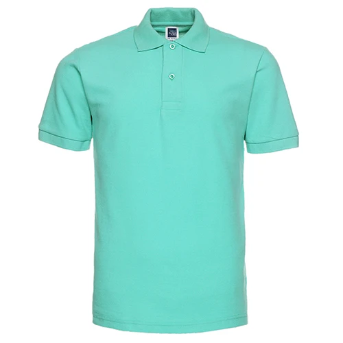 Custom Men's Golf Polo Shirts Short Length & Sleeve Printed Pattern XL Size Light Colored Techniques