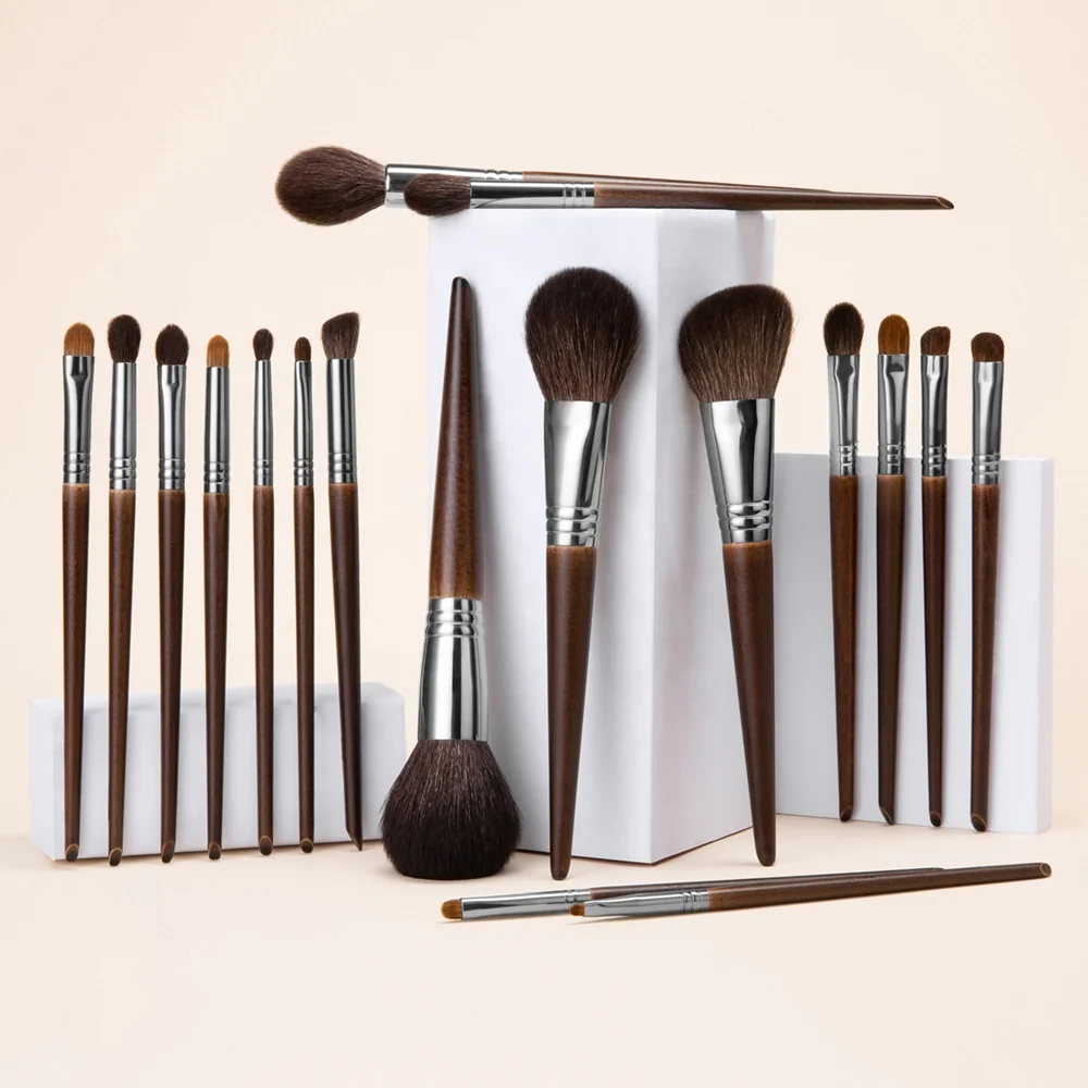 

OVW Wholesale goat hair professional makeup brushes set kit cosmetic tools brushes private label blusher brush powder