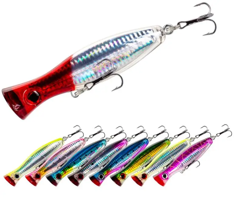 

Jetshark 12cm 40g 9colors fish lures Artificial Floating Plastic ABS Bait Popper Fishing Lure