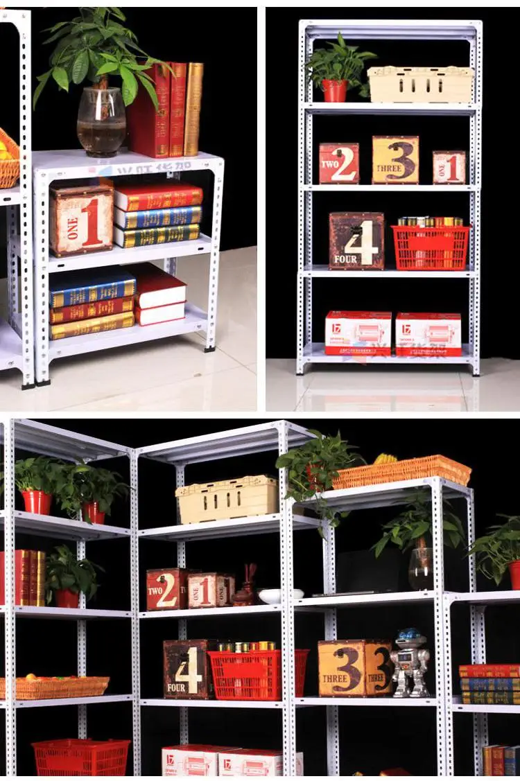 Angle Steel Black Shelf Rack Floor Warehouse Balcony Household Multi