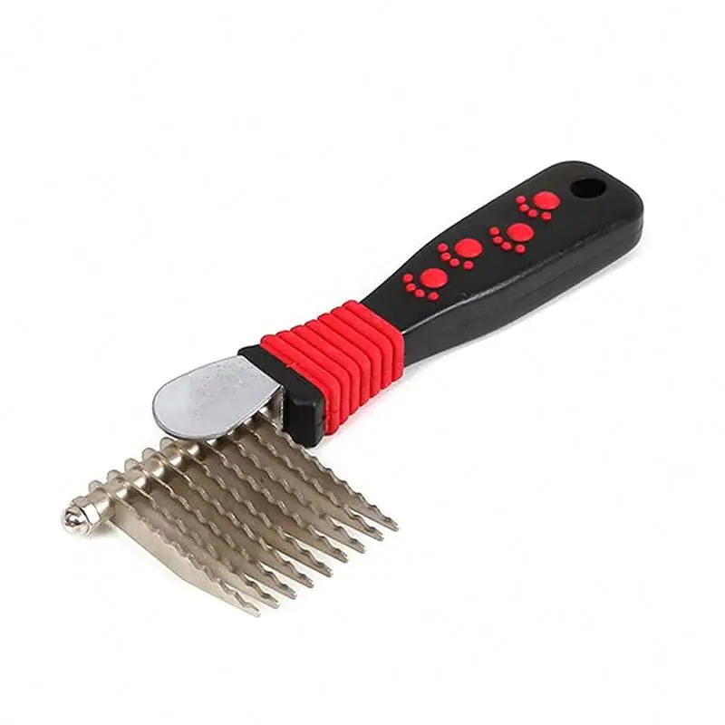 

Pet Dog Comb Brush Groomer Rake Brush for Dogs and Cats Professional Pet Comb Hair Remover Brush Deshedding Tool, Customized color