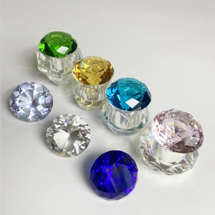 

Factory Supply Crystal Acrylic Liquid Cup Nail Dish for storage powder liquid, As picture show
