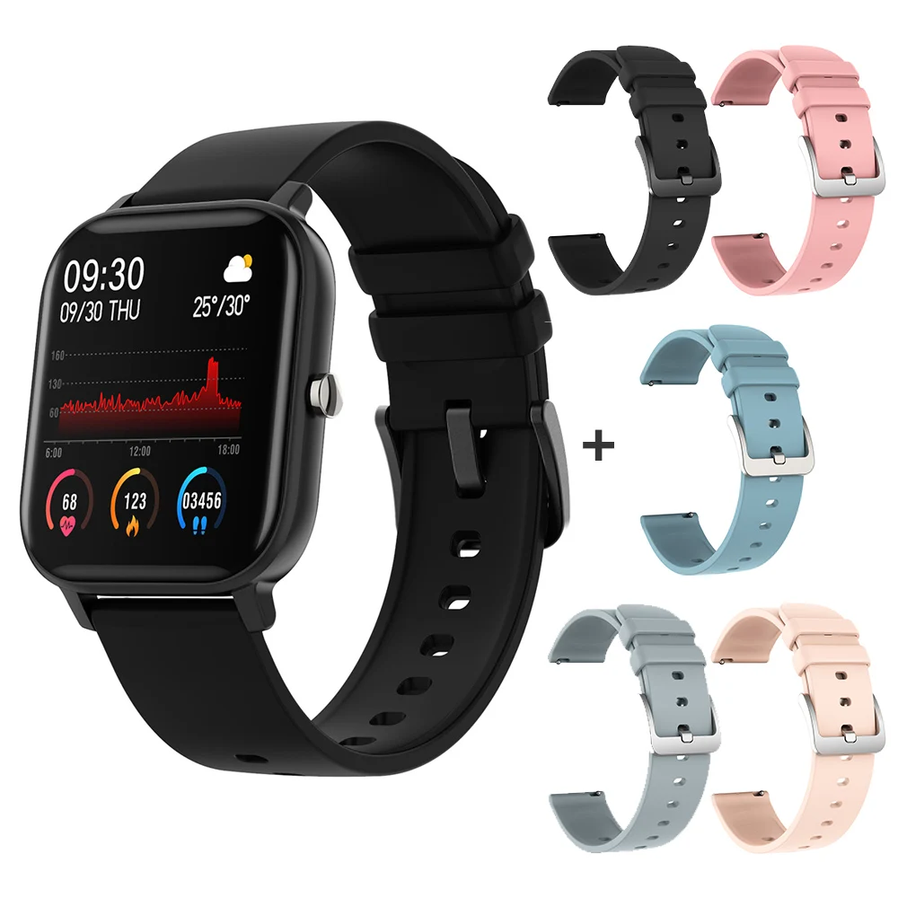 

20mm 22mm Watch Bands Designer Smart Silicone Leather Designers Strap Luxury Smart Watch Band, Five color styles