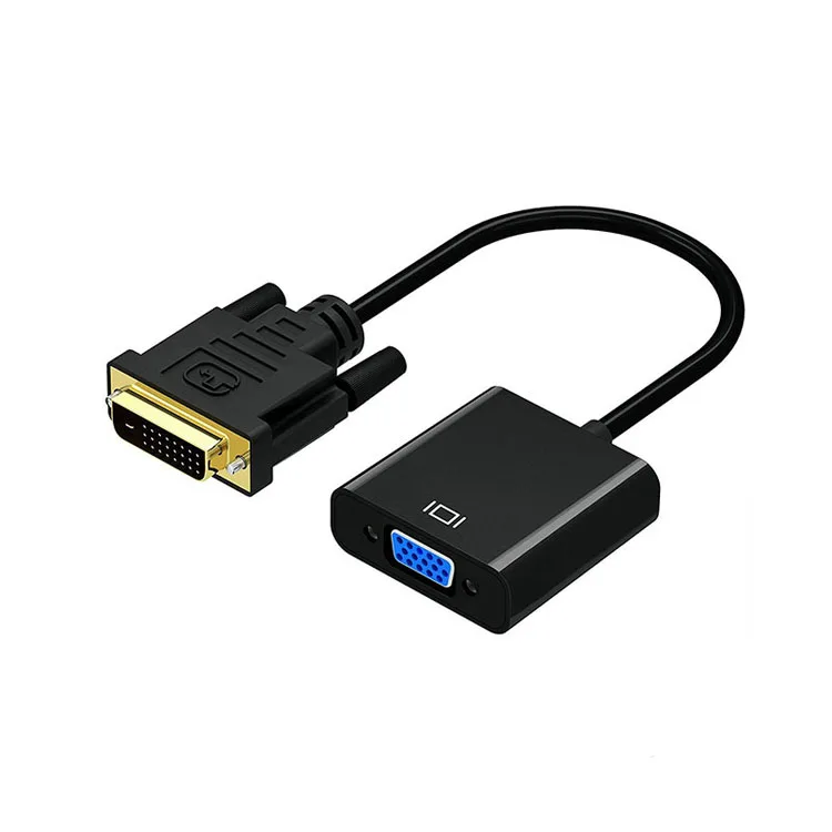 

DVI 24+1 Pin Dual Link to VGA 15Pin Active Cable Adapter vga2dvi converter Converter