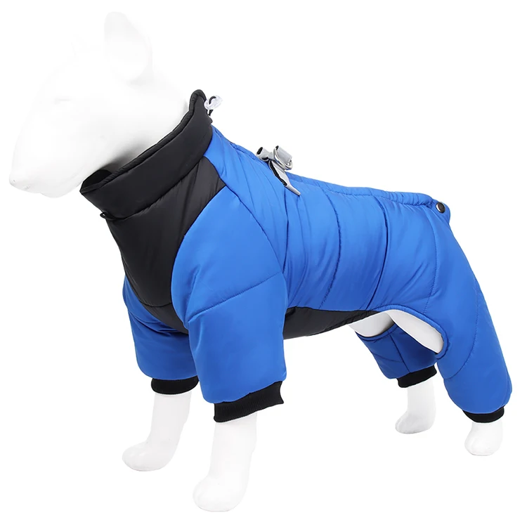 

Selling Hot Four-legged Cotton Dog Clothes With Towing Ring Pet Dog Winter Coat