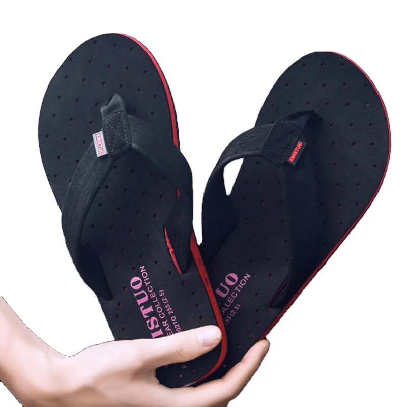 

Hot Sale Comfortable Rubber Foaming High Quality EVA Children and Men's Slippers Breathable Beach Flip-Flops For Men