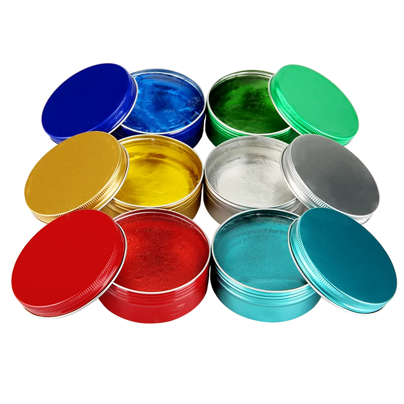 

free samples hair pomade private label water based hair pomade for men, Black/gold/blue/red/white/