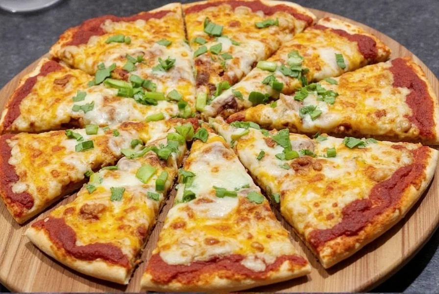 Step-by-step Mexican pizza making process
