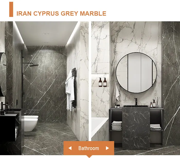 Designer first choice wall cladding Turkey natural cyprus grey marble tile