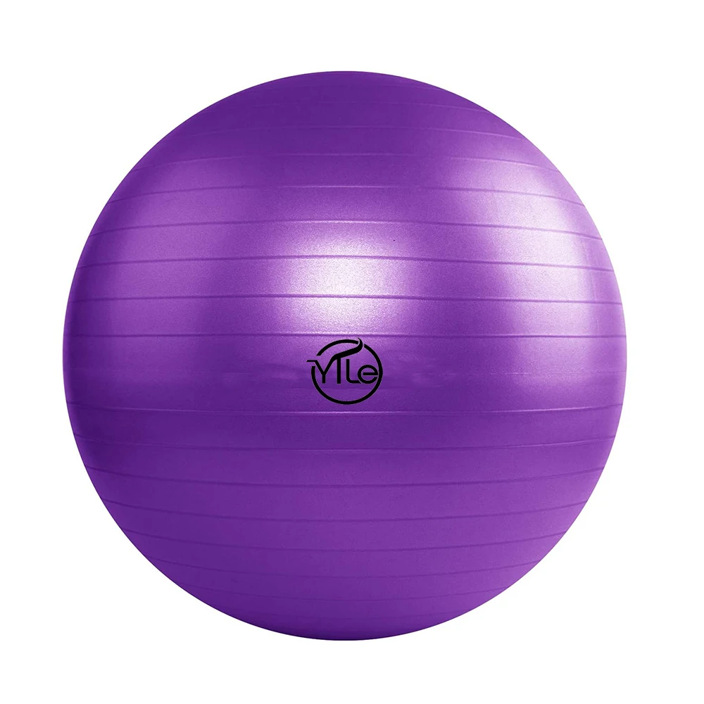 Eco Friendly Anti Burst pink Custom Fitness Exercise Pvc Kids Yoga Ball with Pump