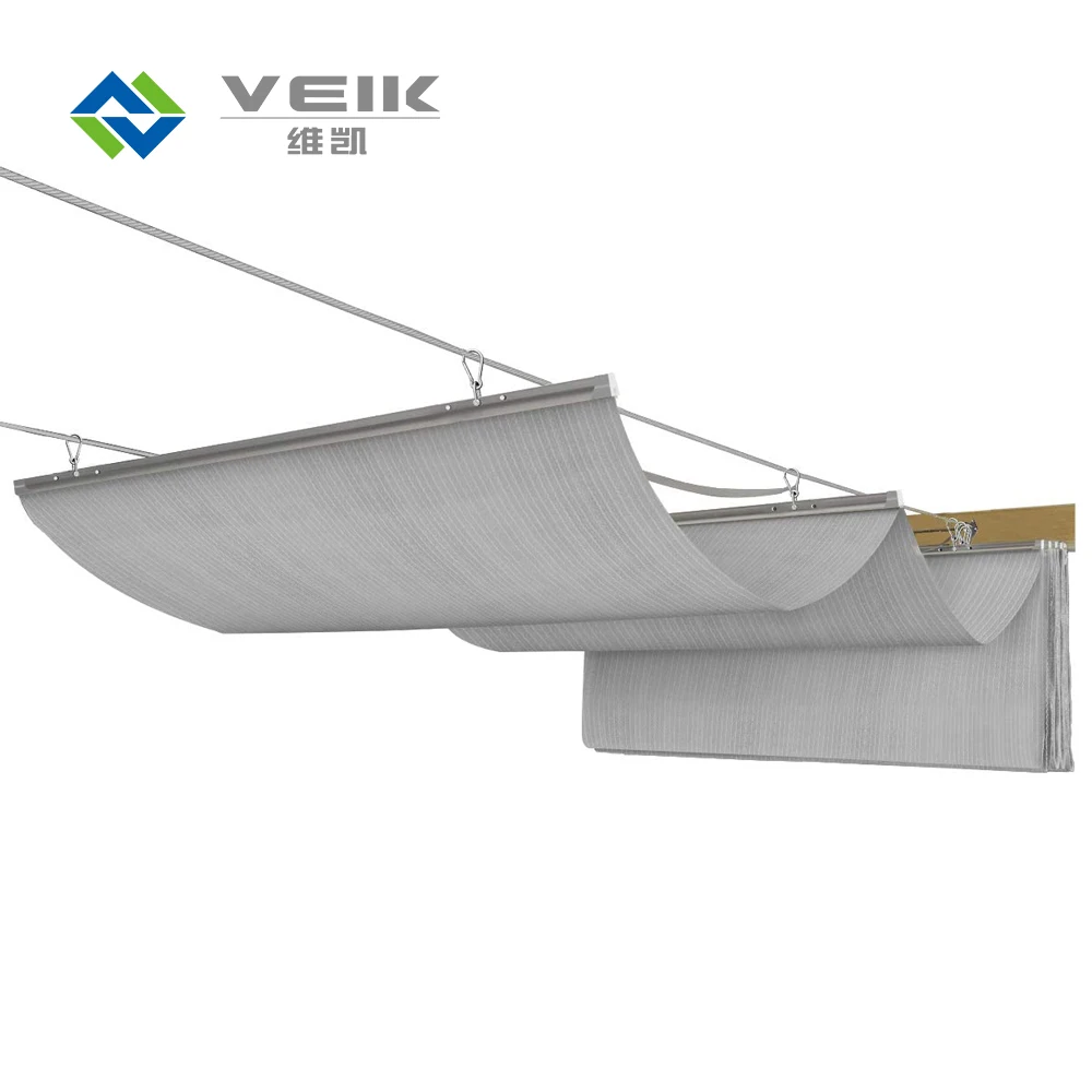 

Summer hot selling Wave Shade Sun Sail UV block nets canopy hang in wave shape