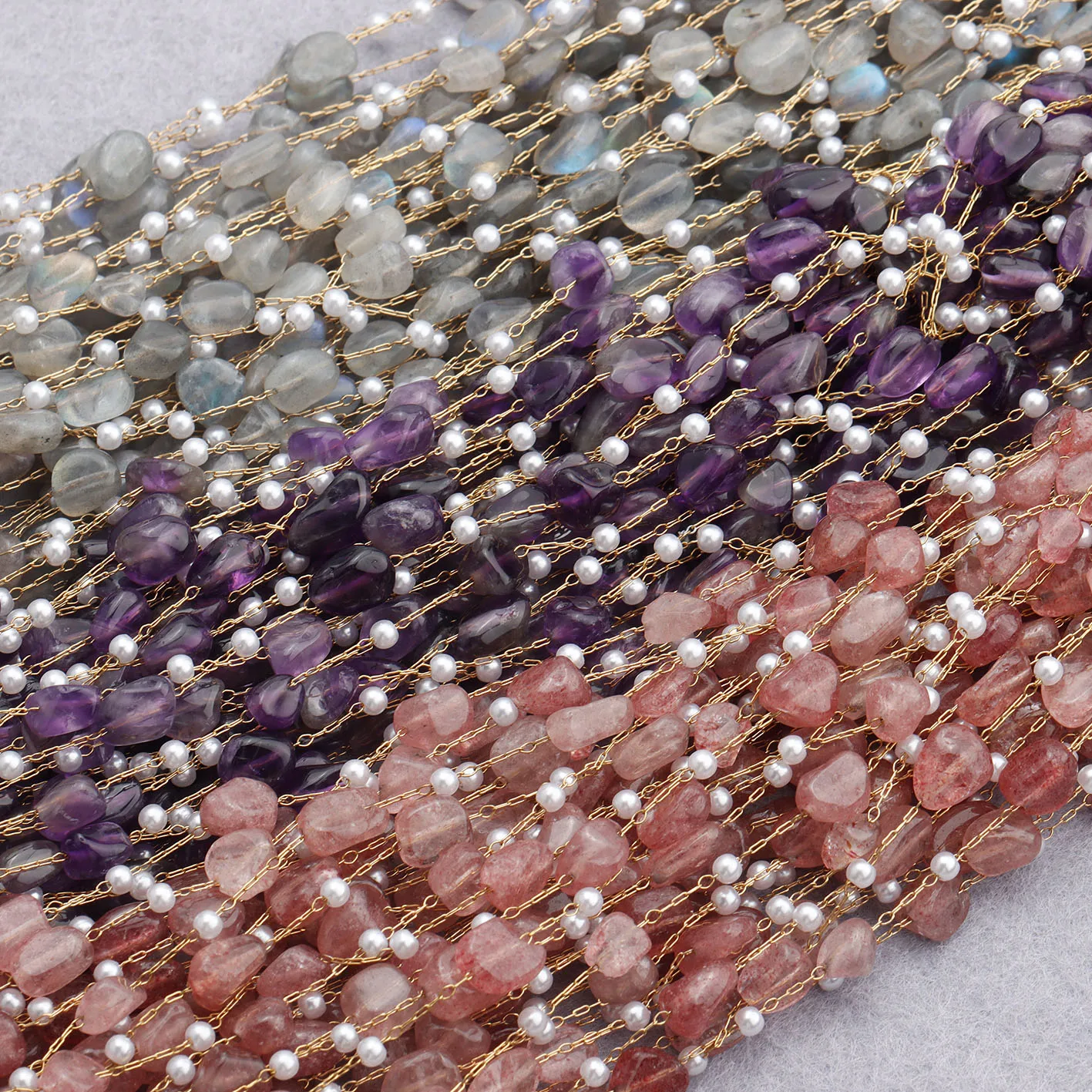 

diy chain,natural stone,hand made,jewelry accessories,bracelet necklace,C138,10 m / lot, Multi color