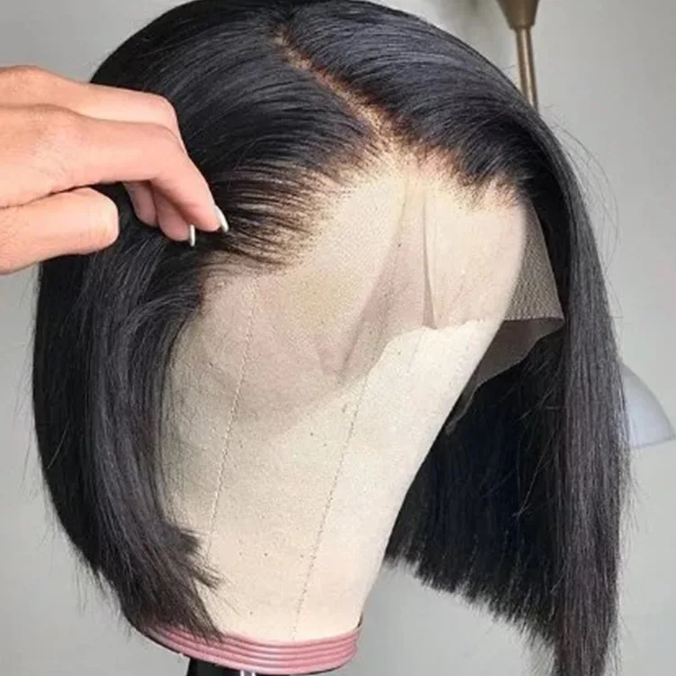 

FH cheap price perruque bob swiss lace front wig peruvian lace frontal bob wig human hair short bob wig