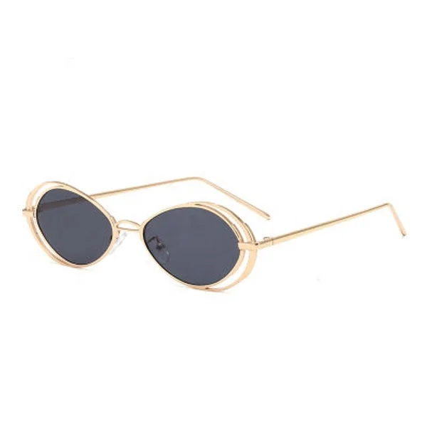 

fashion vintage sunglasses retro trendy oval metal frame unisex shades sun glasses sunglasses for women men gafas de sol, Customized color