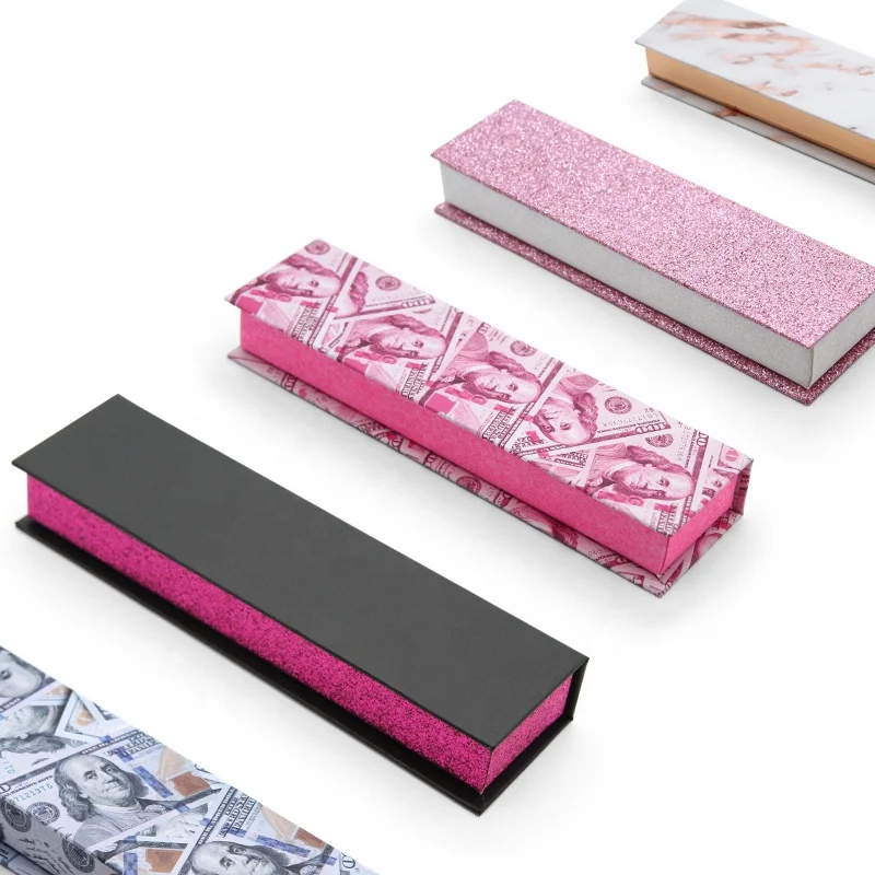 

Luxury Folding Pink Marbl Box Long Ballerina Coffin French Nails Custom Private Label Packaging Box For Acrylic Press On Nails, Natural ,multi-color,customized color