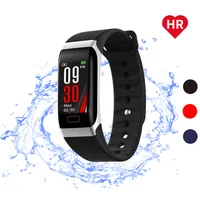

Smart bracelet Bult-in USB Plug IP68 Waterproof TFT Heart Rate Blood Pressure Monitoring Activity Fitness Tracker