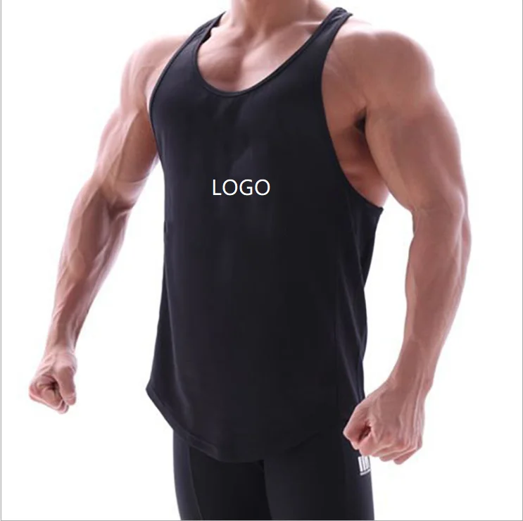 

Hot Selling Summer New Custom Training Gym Vest Bodybuilding Thigh High Elastic Mens Muscle Fitness Clothing