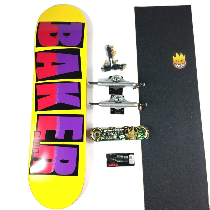 

Skateboard Baker 7.75/7.875/8.0/8.125/8.25/8.375/8.5 Inch 7 Layer Canadian Maple Complete High Quality