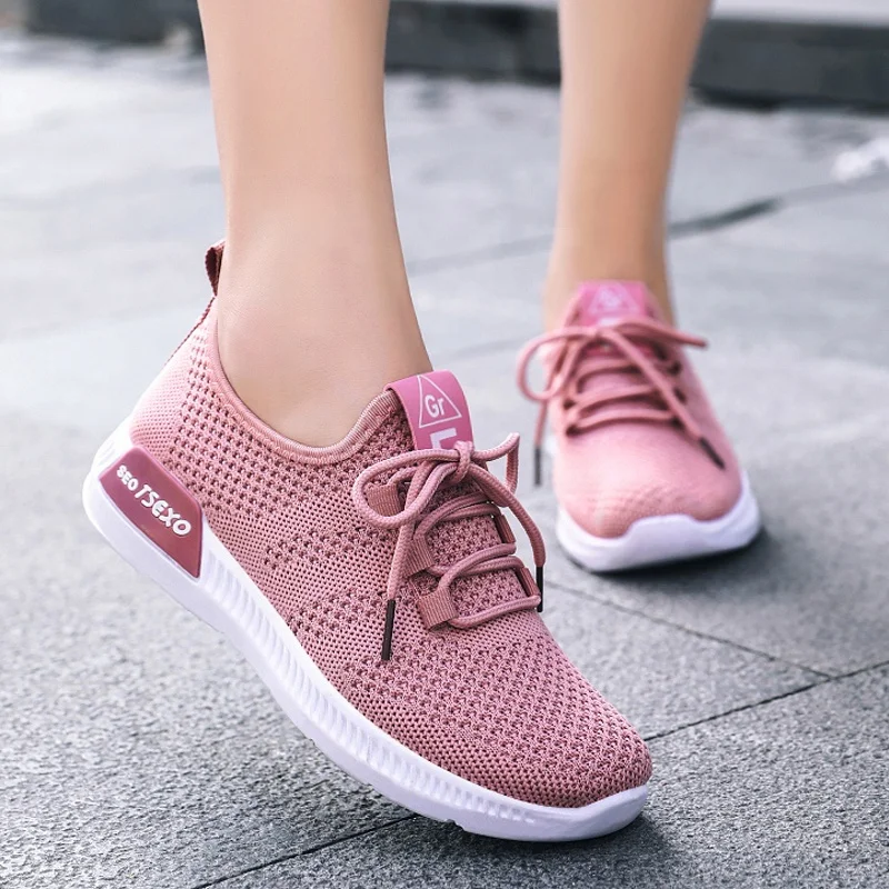 

slip on casual sneakers lace up running footwear nursing shoes woman flat shoes for women and ladies custom sneakers, Black, pink, red, beige