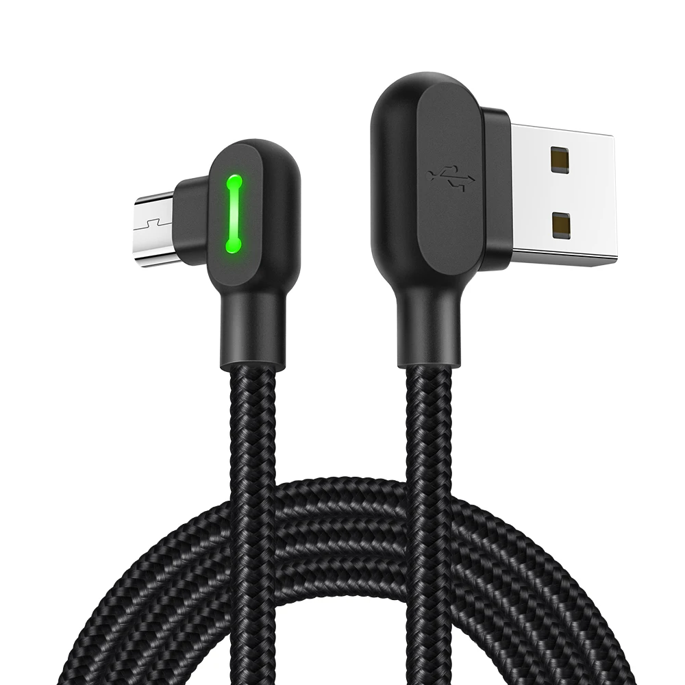 

Mcdodo Manufacture 90 Degree Elbow Micro USB Charging Data Cable for Mobile Phone, Black