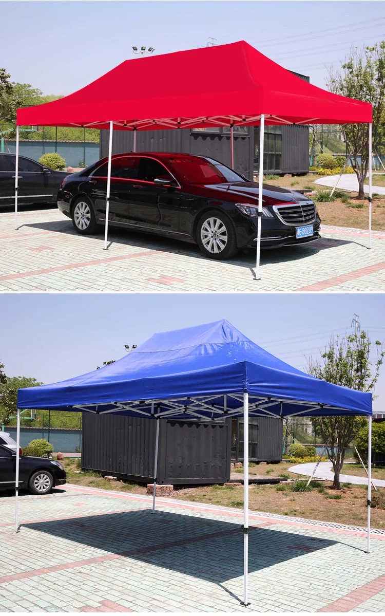 Outdoor advertising tent parking aluminum alloy parasol surrounded by canopy isolation disinfection folding telescopic tent