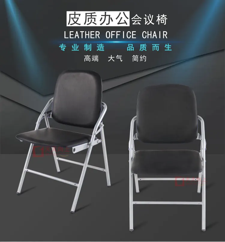 School Teacher's Desk and Chair PU Padded Sponge Cushion Student Chair Wooden Writing Tablet Folding Adult Study Table Chair