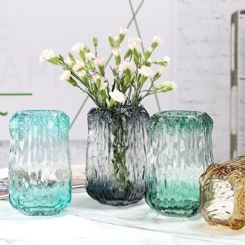 

Crystal Creative Ice Surface Glass Vases Wedding Home Decoration